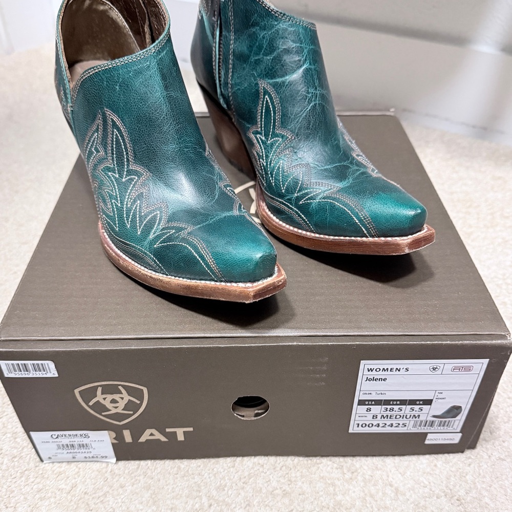 Ariat Women's Green Western Ankle Boots